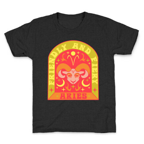 Friendly And Fiery Aries Kids T-Shirt