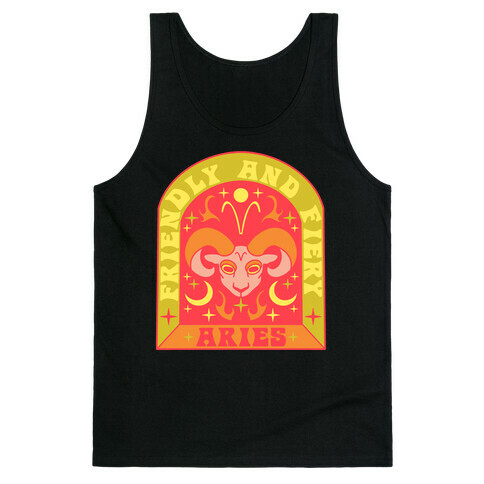 Friendly And Fiery Aries Tank Top