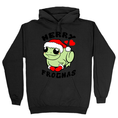 Merry Frogmas Hooded Sweatshirt