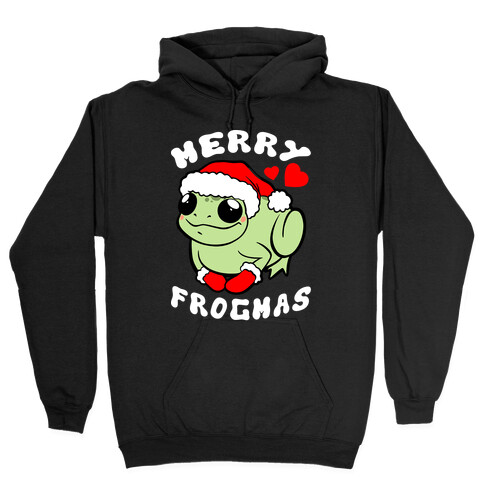 Merry Frogmas Hooded Sweatshirt