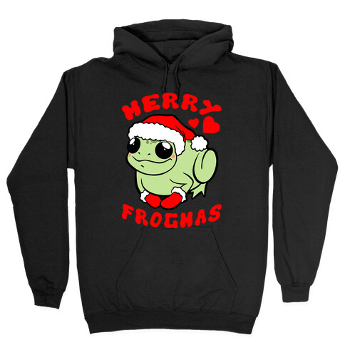 Merry Frogmas Hooded Sweatshirt