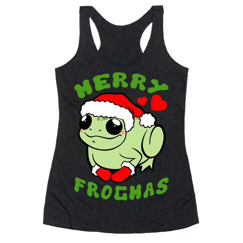 Merry Frogmas Racerback Tank Top
