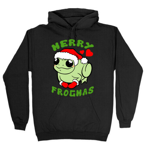 Merry Frogmas Hooded Sweatshirt