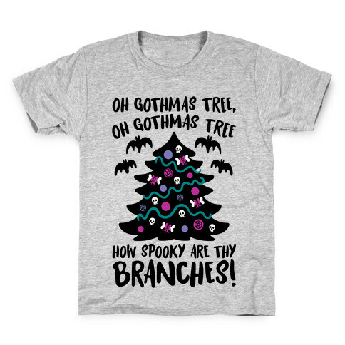 Oh Gothmas Tree Oh Gothmas Tree Parody Kids T-Shirt