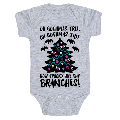 Oh Gothmas Tree Oh Gothmas Tree Parody Baby One-Piece