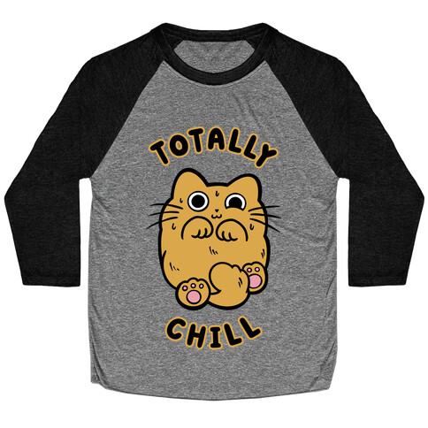 Totally Chill Cat Baseball Tee