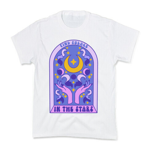 Find Solace In The Stars Kids T-Shirt