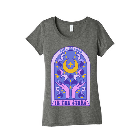 Find Solace In The Stars Womens T-Shirt