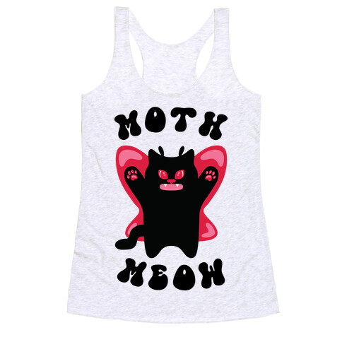 Moth Meow Racerback Tank Top