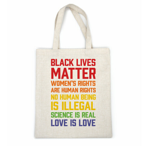 Black Lives Matter List Casual Tote