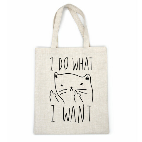 I Do What I Want Cat Casual Tote