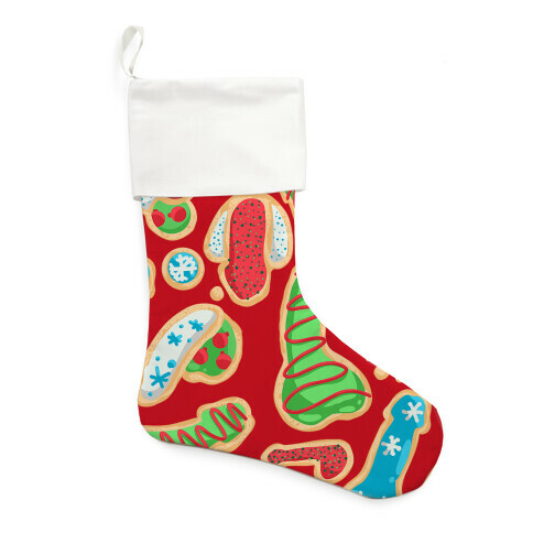 Phallic Christmas Cookies Stocking