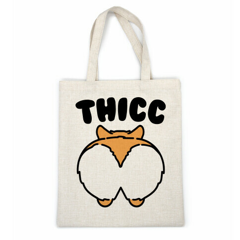 Thicc Corgi Butt Parody Casual Tote