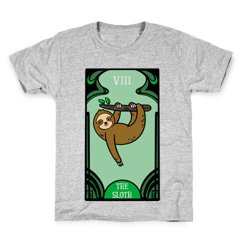 The Sloth Tarot Card Kids T-Shirt