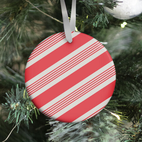 Candy Cane Stripe Pattern Ornament