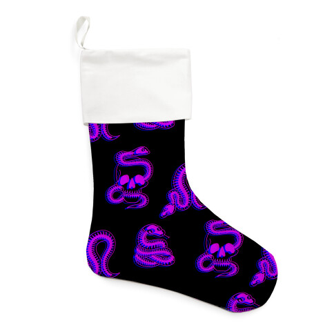 Skelly Snake Pattern Stocking