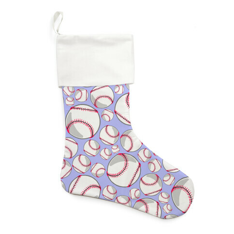 Baseballs Pattern Stocking