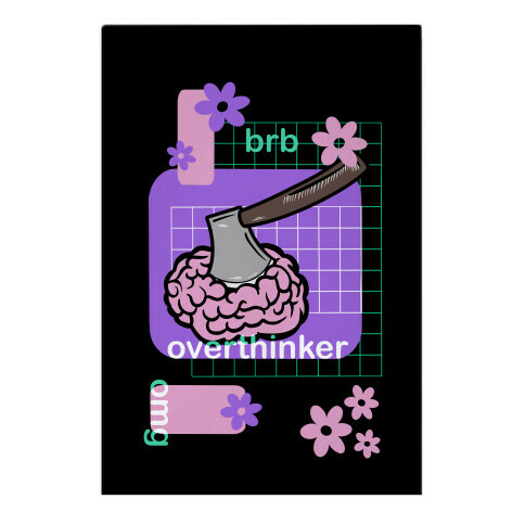 Overthinker Brain Garden Flag