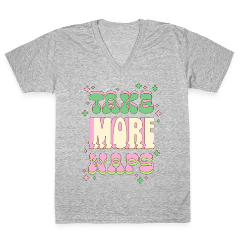Take More Naps V-Neck Tee Shirt