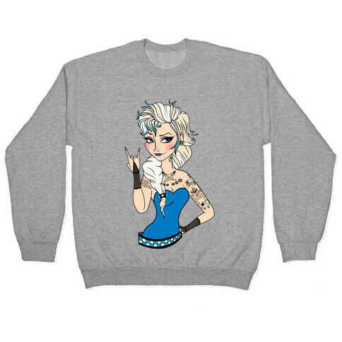 Punk Rock Ice Queen Parody Pullover