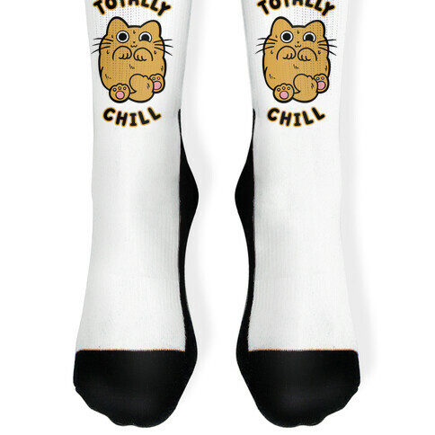 Totally Chill Cat Sock