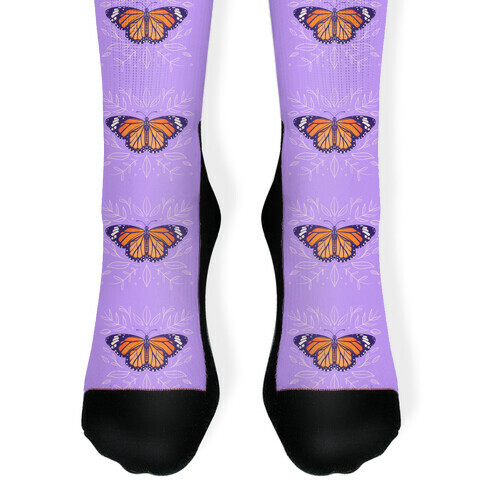 Purple Solo Monarch Sock