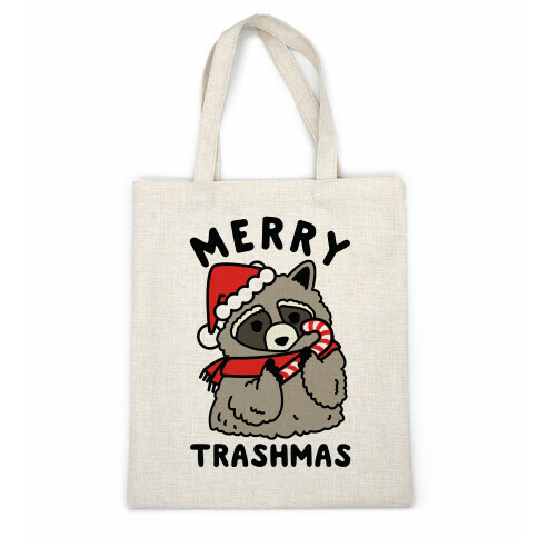 Merry Trashmas Raccoon Casual Tote