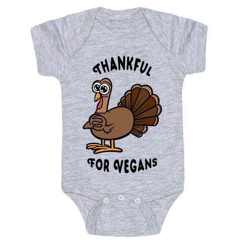 Thankful For Vegans Baby One-Piece