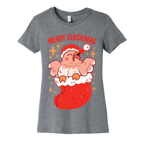 Merry Cluckmas Womens T-Shirt