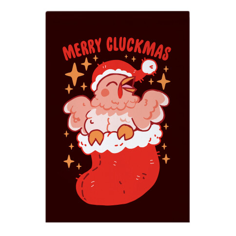 Merry Cluckmas Garden Flag