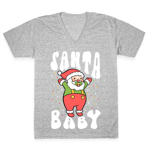 Santa Baby V-Neck Tee Shirt