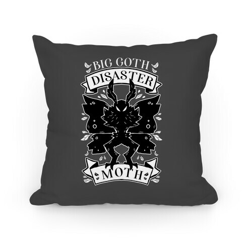 Big Goth Disaster Moth Pillow