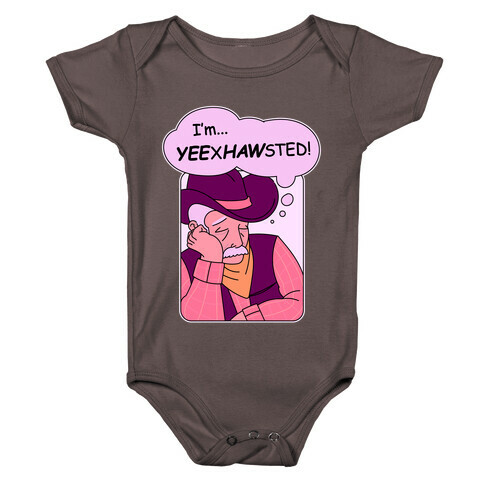 YEExHAWsted (Exhausted Cowboy) Baby One-Piece