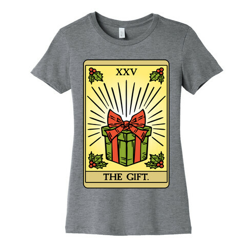 The Gift Tarot Card Holiday Gift Tags Womens T-Shirt