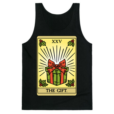 The Gift Tarot Card Holiday Gift Tags Tank Top