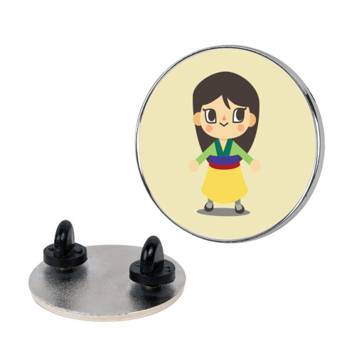 Princess Crossing Mulan Parody Pin