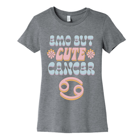 Emo But Cute Cancer Womens T-Shirt