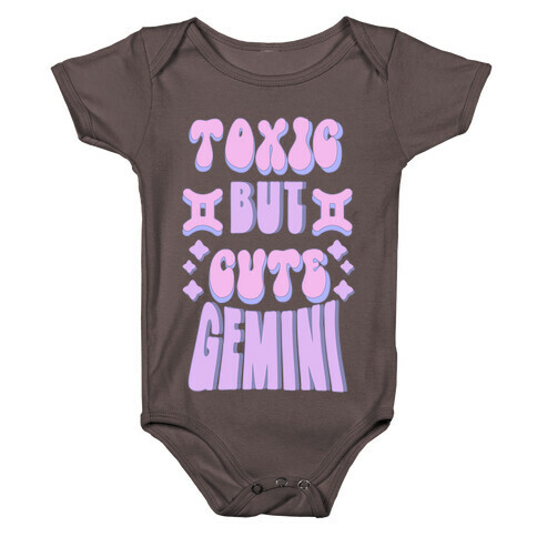 Toxic But Cute Gemini  Baby One-Piece