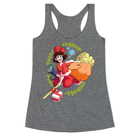 Kiki's Christmas Gift Delivery Racerback Tank Top