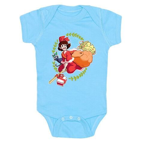Kiki's Christmas Gift Delivery Baby One-Piece