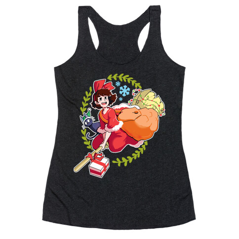 Kiki's Christmas Gift Delivery Racerback Tank Top