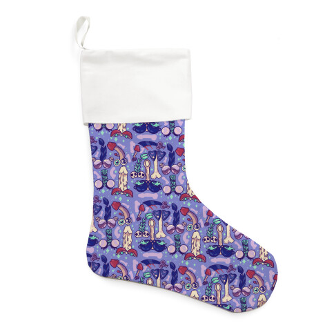 Phallic Witchy Things Pattern Stocking