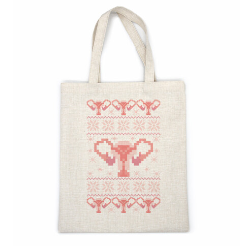 Uterus Sweater Pattern Casual Tote