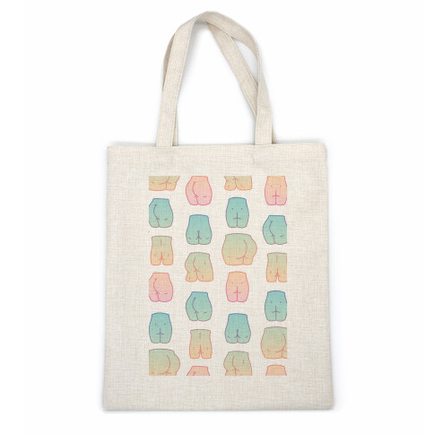 Kawaii Pastel Butt Pattern Casual Tote