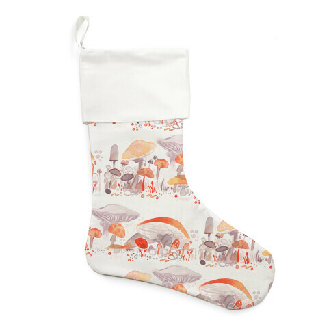 Mushroom Garden Pattern Stocking