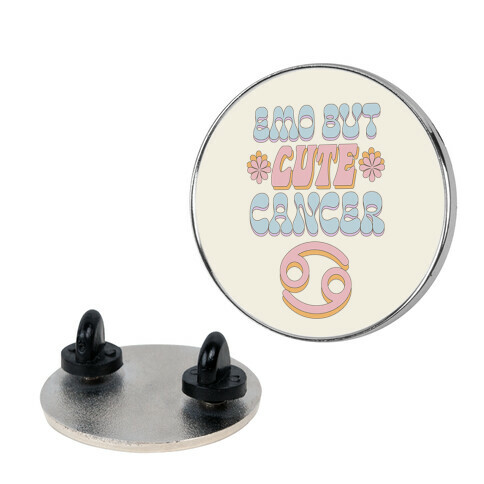 Emo But Cute Cancer Pin