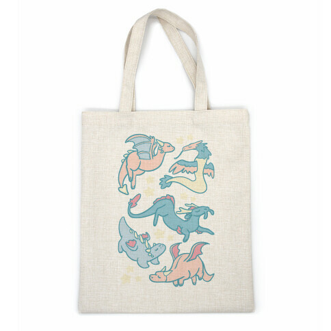 Dreamy Dragon Pattern Casual Tote