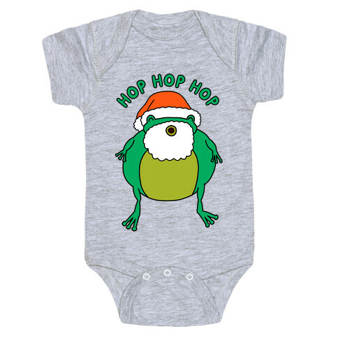 Hop Hop Hop Santa Frog Baby One-Piece