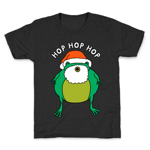 Hop Hop Hop Santa Frog Kids T-Shirt