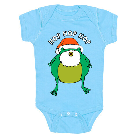 Hop Hop Hop Santa Frog Baby One-Piece